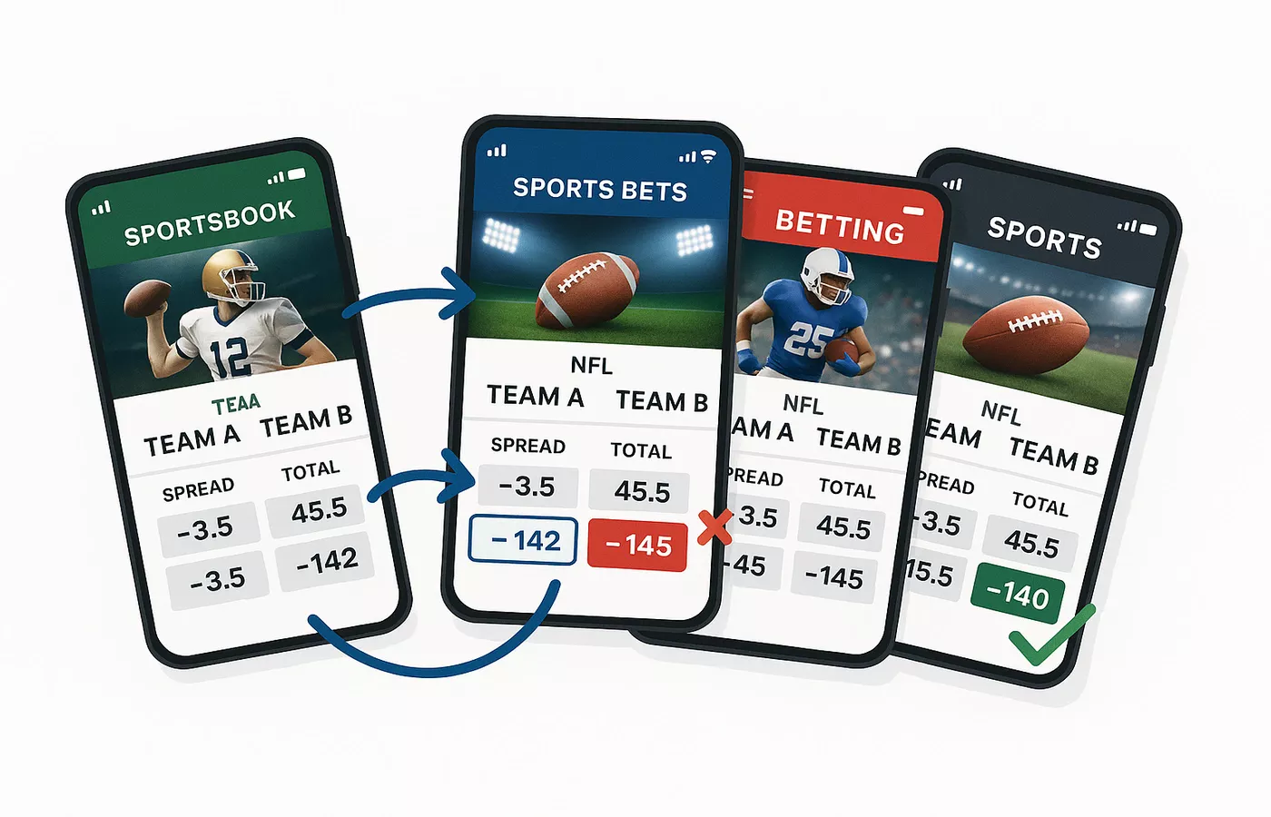 Multiple sportsbook accounts strategy for line shopping and maximizing value