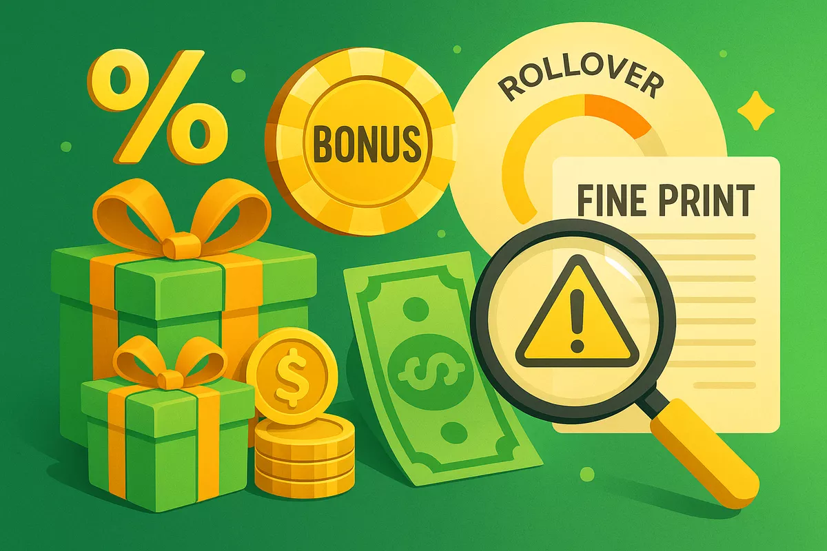 Sportsbook welcome bonus offers analysis with rollover requirements visualization